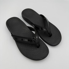 Vionic Tide II Black Flip Flop Sandals Comfort Orthotic Women s Size 8