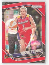 2025 Panini Prizm WNBA #133 Michele Timms Red Pandora Prizms #/199