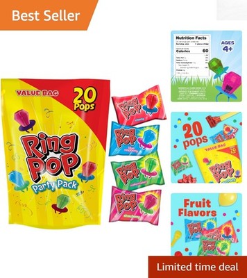Individually Wrapped 20 Count Lollipops Variety Pack - Perfect for Parties