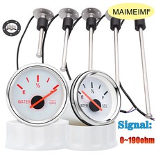 100-600mm Stainless Steel Marine Fuel Level Gauge Sensor LED 0-190 Ohm Indicator