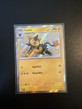Luxio 136/091 Shiny Rare Paldean Fates Pokemon Holo Near Mint