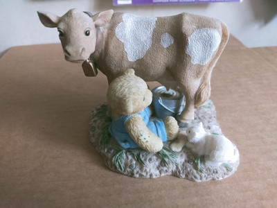 Cherished Teddies 847364 Macdonald and Bessie I'll Always be There For Moo