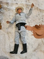 Lone Ranger Action Figure Doll by Gabriel Industries Vintage 1973 See cond notes