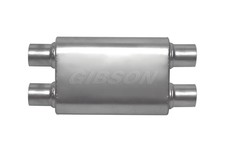 Gibson Cft Superflow Dual Oval Exhaust Muffler - Stainless Steel For 2.5 In Gibson Cft Superflow Dual Oval Exhaust Muffler - Stainless Steel For 2.5 In