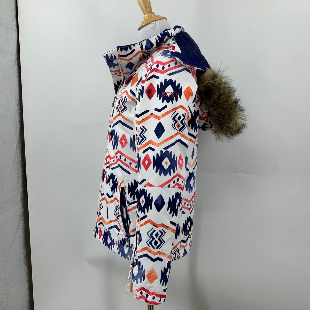 Roxy Jacket Girls XL Womens XS Aztec Insulated Snow Detachable