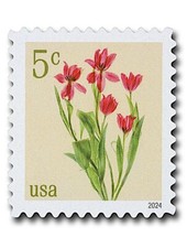 Sheet of 20 Mint RED TULIPS STAMPS Tulip Flowers, Garden Gardens, Empire Holland
