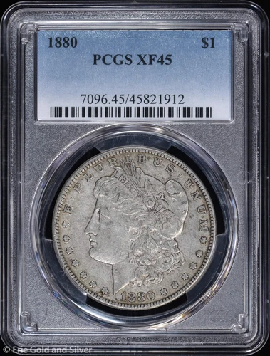 1880-P $1 Morgan Silver Dollar PCGS XF 45