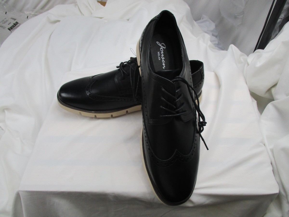 Jousen Men's Casual Dress Shoes Non-Slip Black Sizes 11 and 13. DWS23004.  NEW!