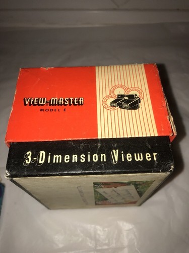 Vintage Bakelite 3D View-Master Model E Viewer Boxed With 3D Reels Snow White Et - Picture 3 of 12