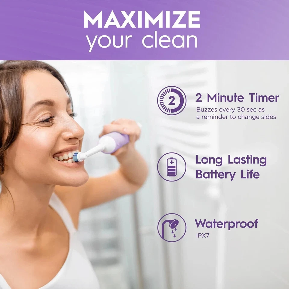 Cepillo de dientes eléctrico recargable Oral B Vitality Pro con Sensitive Plus lila Foto 4 de 4