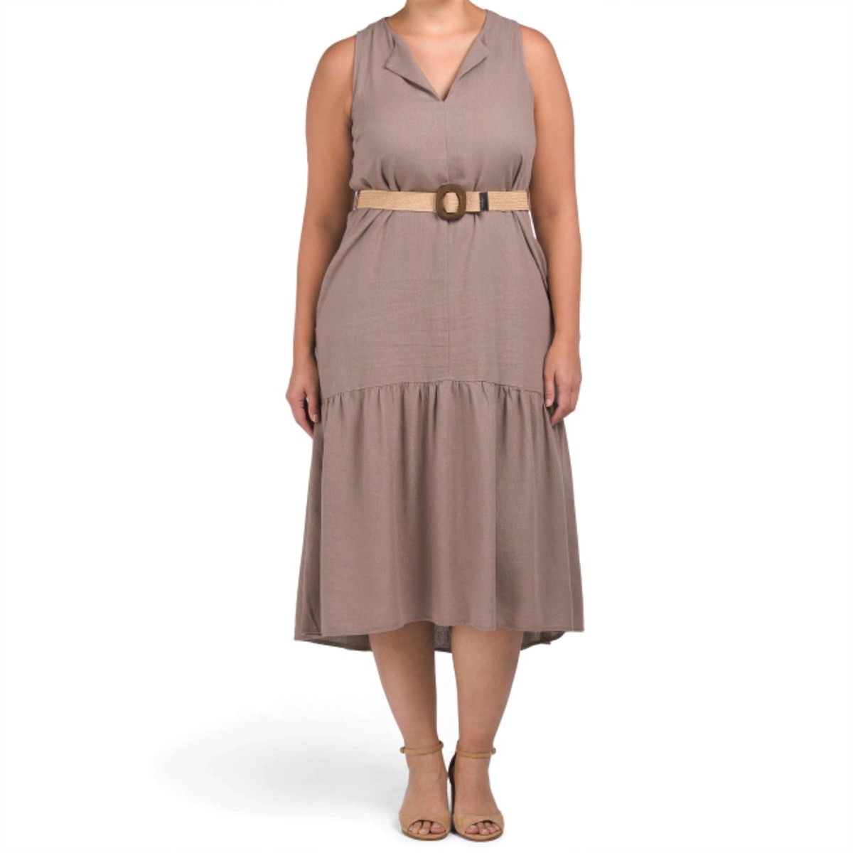 adyson parker maxi dress Adyson Parker 2X Blue Floral Maxi Dress Sleeveless Plein Air Combo