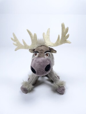 Frozen Sven 8  Plush Reindeer Disney Stuffed Animal Gray Moose