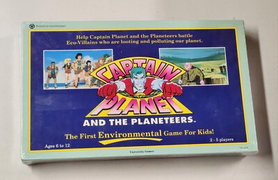 Captain Planet and the Planeteers Environmental Game University Games NEW SEALED