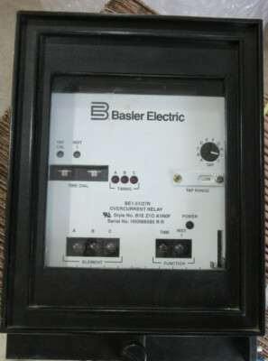 Basler BE1-51/27R Overcurrent Relay Style B1E Z1O A1N0F Very Good Condition!!!
