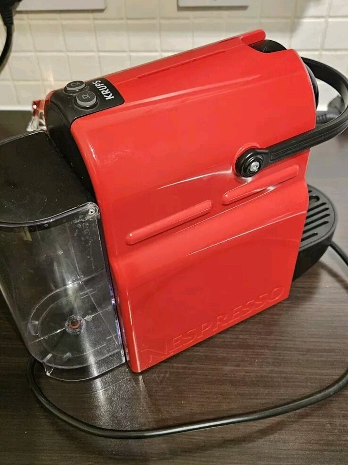 Nespresso Krups Inissia XN100 Pod Coffee Machine Red Boxed Spare/Parts