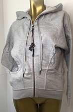 Aether Woman’s Sweatshirt Size 1 Zip Up Long Back Grey With Whistle Made In USA