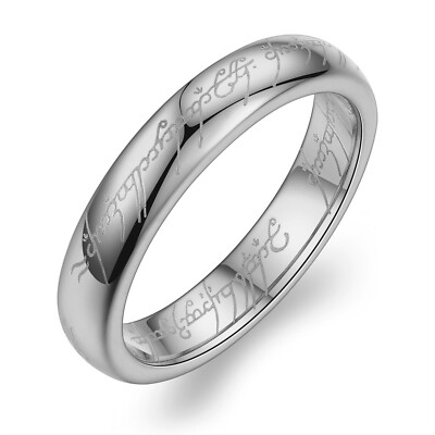 Ginger Lyne Gold 4mm or 6mm Tungsten Wedding Band for Men or Women Lords One ...