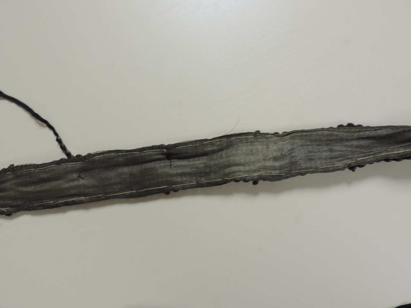 1920s Handmade Fine Thread Beaded Rhinestone/Velv… - image 7