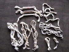 EMBROIDERY FLOSS / Thread Material etc Mixed Lot of Cream etc and Sizes