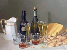 Cheese Wine J. Francis biscuits Tile Mural Kitchen Wall Backsplash Ceramic 10x8