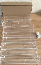 8 Pack 12 inch Clear Acrylic Magazine/Book Racks or Vinyl Record Wall Mounts NEW