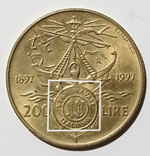 MONETA 200 LIRE CENTENARIO LEGA NAVALE ITALIANA 1897/1997 (S2)