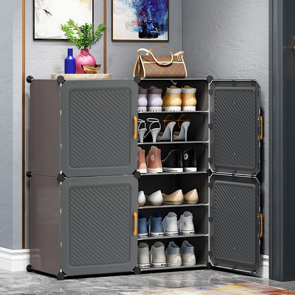 Shoe Rack Storage with Door Cupboard Footwear Stand Hallway