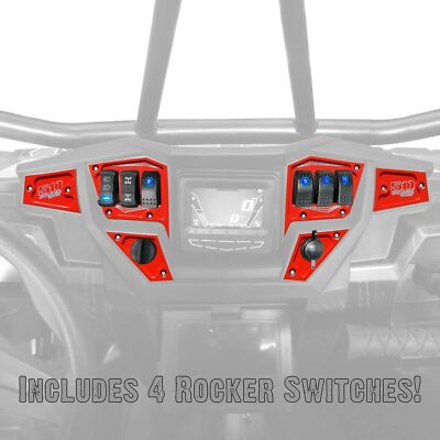 RZR XP 1000 Custom Dash Switch Panel Kit for 4.3'' GPS USA MADE Billet Havasu RED