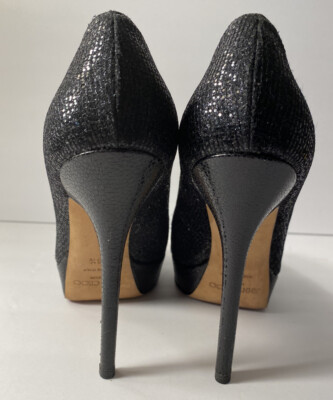 Jimmy Choo Open Toe Pumps High Heels Black 36.5/ 6-6.5 | eBay