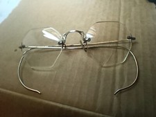 Vintage Wire Rim Eyeglasses, spectacles CM- 1/10 12KGF-Octagon Glasses