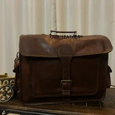 Men's New Rustic Genuine Stylish Quality Leather Messenger Shoulder Satchel Bag