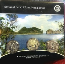 2020 National Park of Samoa Coin set.  America The Beautiful Quarter collection.
