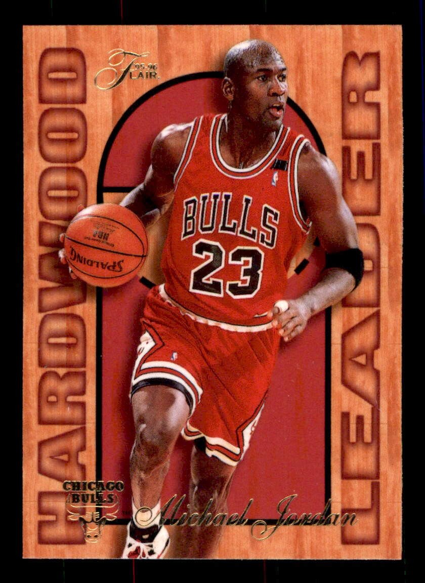 1995-96 Fleer #4 Michael Jordan Flair Hardwood Leader