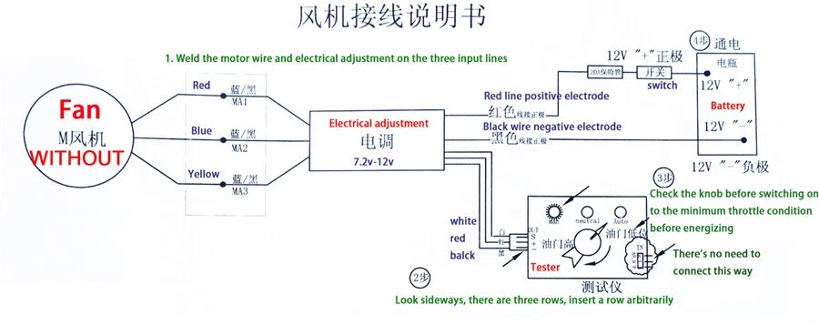 Controlador de accionamiento ESC 12V 40A 480W para turbo cargador elevador de potencia de turbina de automóvil Foto 3 de 4