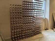 281 Wine Bottle Storage/Pine & Metal.  Used But Good Condition. See Description