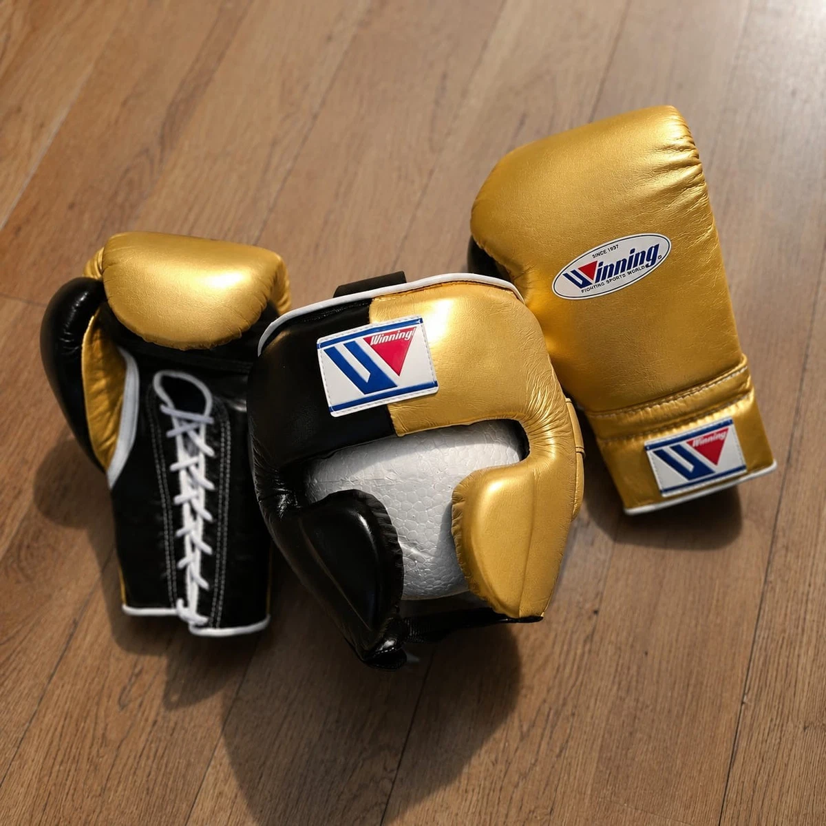 Winning Black 16 oz. Weight Boxing Gloves for sale | eBay