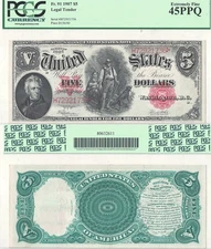 1907 $5 Legal Tender Note Fr-91 PCGS XF-45 PPQ
