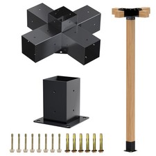 Pergola Kit - 5-Way Right Angle Corner Bracket Woodworks DIY Post Base