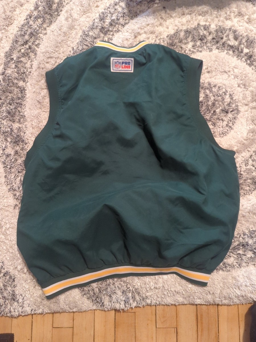 Green Bay Packers NFL Pro Line Reebok On Field Vest Size XL, Green