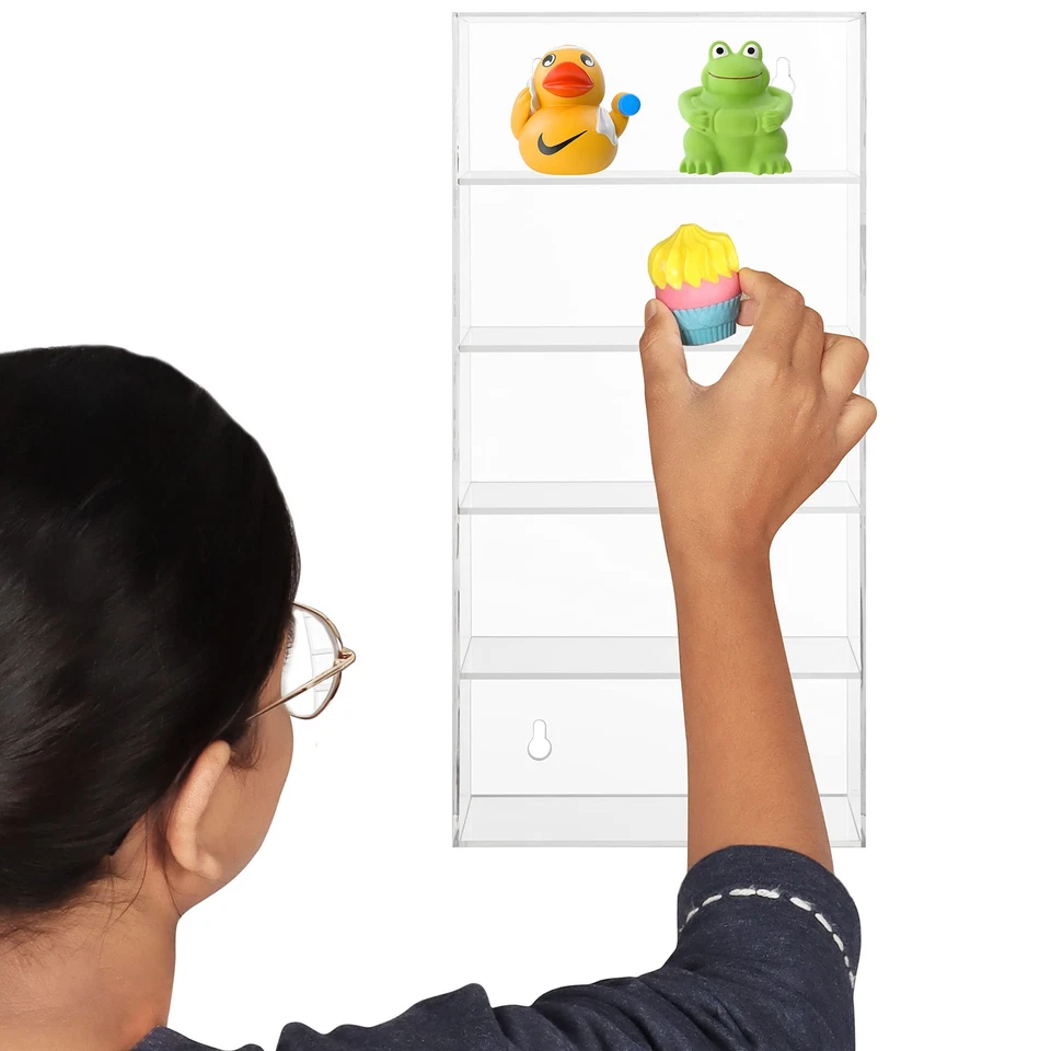 Belle Vous Vetrina Espositiva da Parete in Acrilico Trasparente - 18 x 8,9 x 37 - Immagine 3 di 4