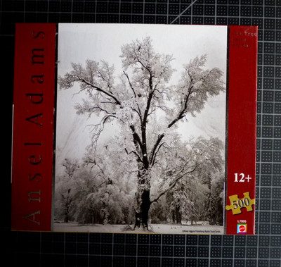 Ansel Adams Oak Tree Snow Storm Jigsaw Puzzle 500 Piece Mattel Used