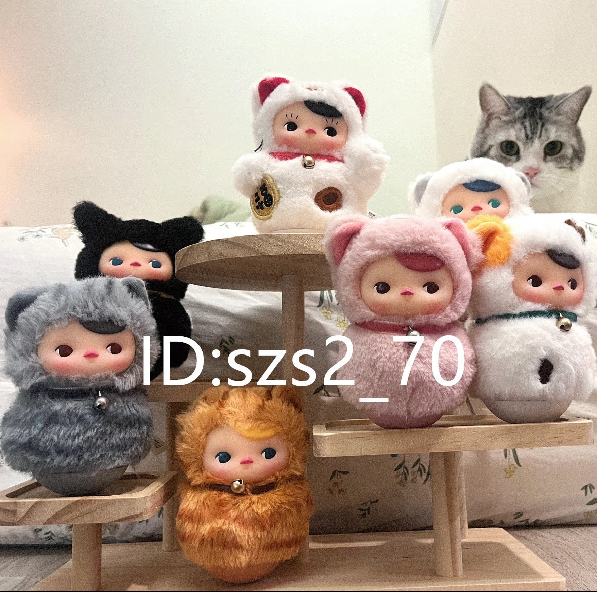 POP MART PUCKY 「Roly-Poly Kitty」ぬいぐるみ PUCKY Roly-Poly Kitty Series-Vinyl Plush Blind Box | Blind