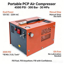 Pcp Air Rifle Compressor 4500psi 300bar High Pressure Pump Airgun Rifle 280w
