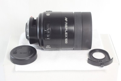 Minolta AF REFLEX 500mm F/8 Mirror Telephoto Lens Made In Japan