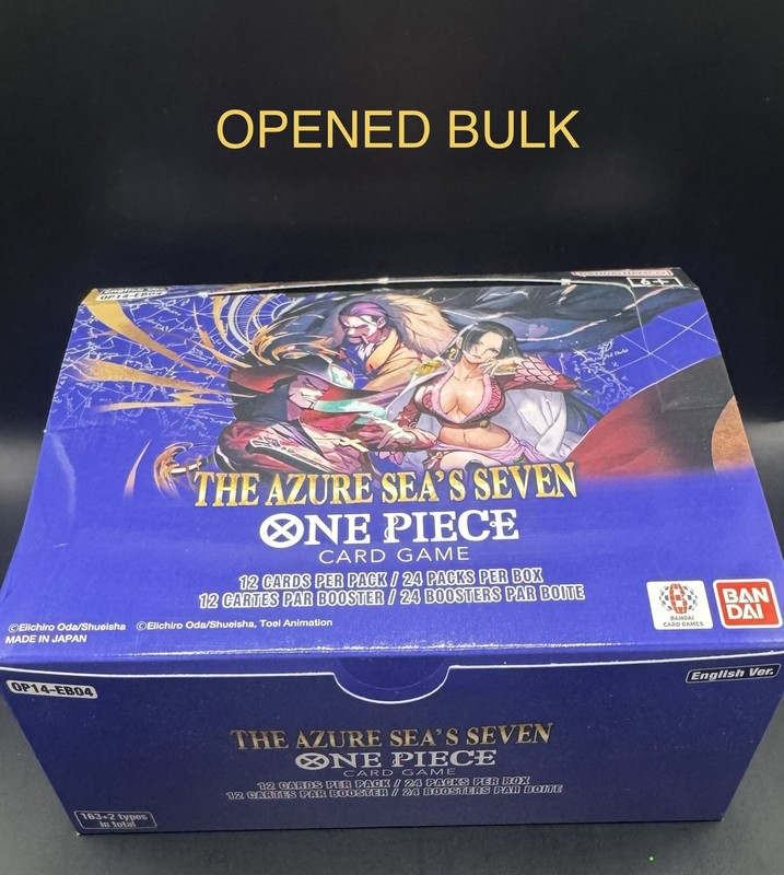 One Piece OP-14 The Azure Seas 230+ Card Bulk Lot Opened Booster Box NM