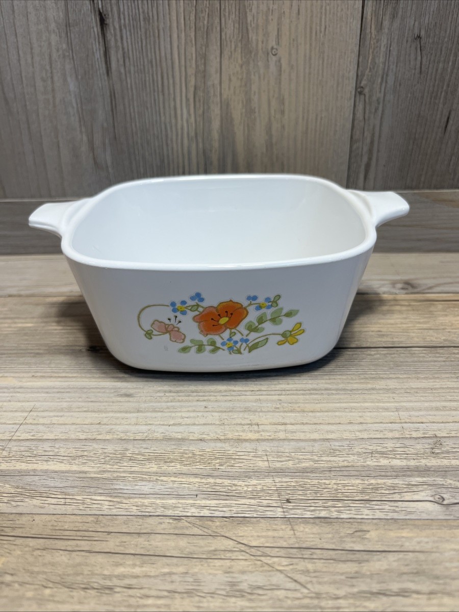 Vintage Corning Ware WILDFLOWER Small Casserole Dish P-43-B 3/4 Cup