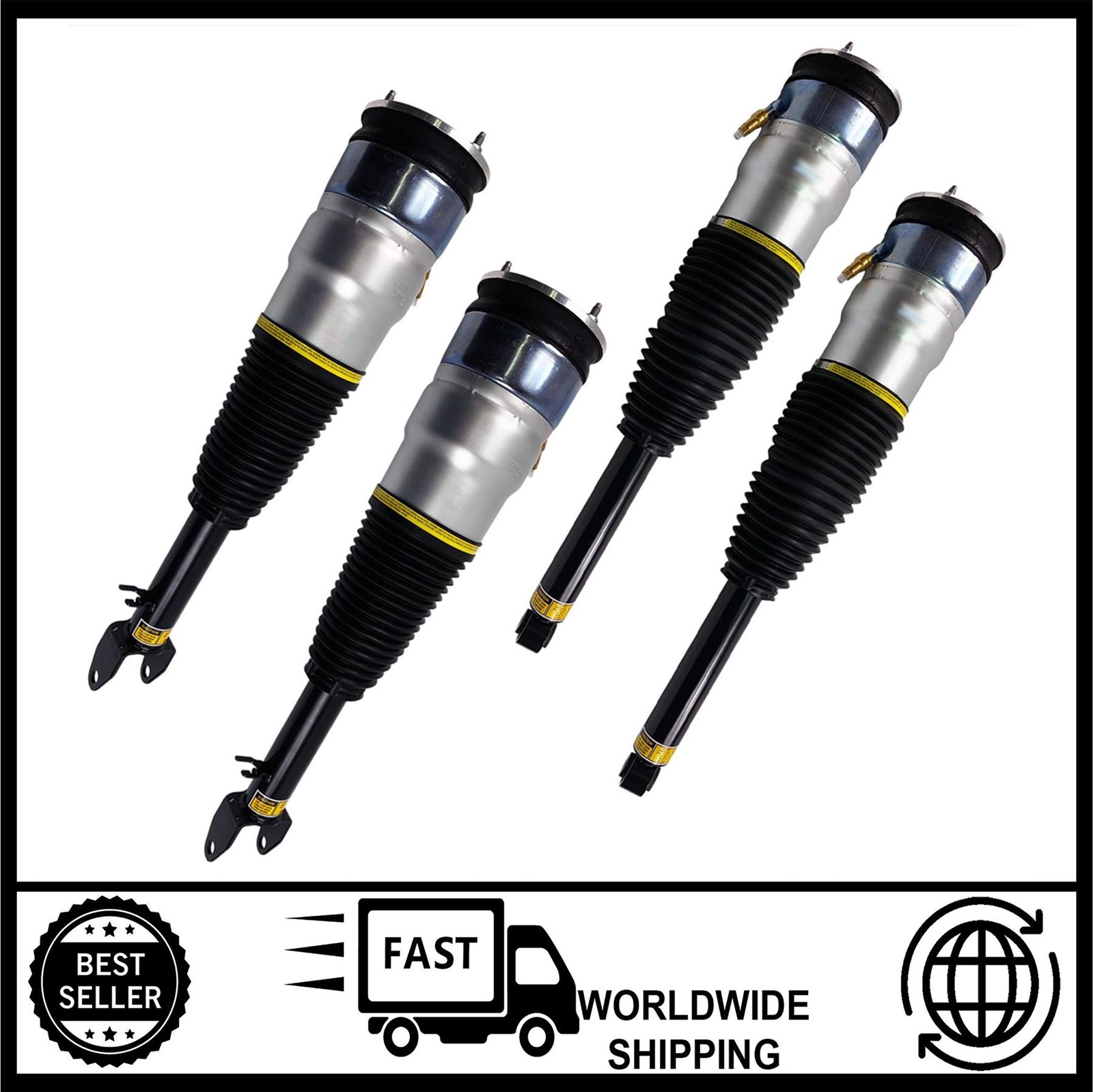 4x Air Suspension Spring Struts FOR Tesla Model S 5YJS (Front & Rear Left-Right)