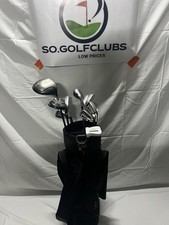 Full Set Of Golf Clubs Taylormade Driver Dunlope Irons Putter Hybrid Golf Bag