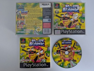 Point Blank PS1 Playstation 1 Spiel PAL Namco Arcade Light Gun Shooter