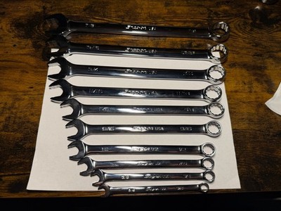 Snap-on Tools USA NEW 10pc 12 Point Flank Drive PLUS Combo Wrench Set SOEX710